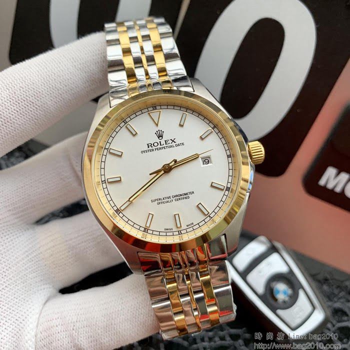 ROLEX勞力士 三針單曆 全自動進口機械 316L精鋼表殼 錶帶 男士腕表  wssb3569